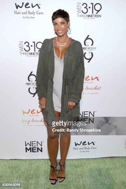 Nicole Murphy attends Chaz Dean summer party benefiting Love Is Louder on August 12, 2017 in Los Angeles, California.