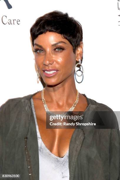 Nicole Murphy attends Chaz Dean summer party benefiting Love Is Louder on August 12, 2017 in Los Angeles, California.