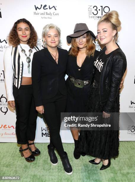 Musical group Darden attends Chaz Dean summer party benefiting Love Is Louder on August 12, 2017 in Los Angeles, California.