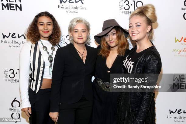 Musical group Darden attends Chaz Dean summer party benefiting Love Is Louder on August 12, 2017 in Los Angeles, California.