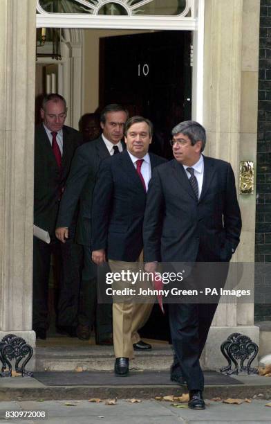 Former Prime Minister of Portugal and current President of Socialist International, Antonio Guterres and leader of the Portugese Socialist Party...