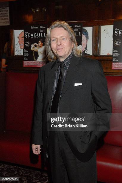 Writer Christopher Hampton attends the after party for the opening night of "The Seagull" on Broadway at Sardi's on October 2, 2008 in New York City.