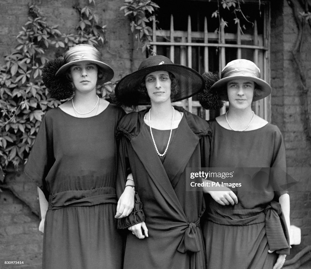 Royalty - Lady Louise Mountbatten, Princess Theodora of Greece and Princess Margarita of Greece - London