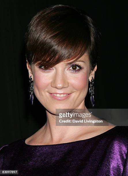 Actress Zoe McLellan attends a party hosted by InStyle Magazine for Tommy Hilfiger's Bravo TV special at the Thompson Hotel on October 2, 2008 in...