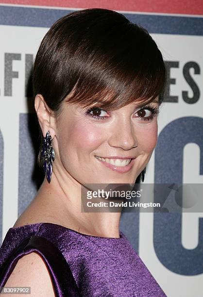 Actress Zoe McLellan attends a party hosted by InStyle Magazine for Tommy Hilfiger's Bravo TV special at the Thompson Hotel on October 2, 2008 in...