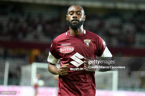 Nicolas N'Koulou of Torino FC during the Italia Tim Cup match between Torino Fc and Trapani Calcio . Torino Fc wins 7-1 over Trapani Calcio.
