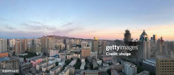 urumqi city of xinjiang city fengguang - urban skyline xinjiang stock pictures, royalty-free photos & images