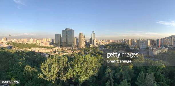 urumqi city of xinjiang city fengguang - urban skyline xinjiang stock pictures, royalty-free photos & images