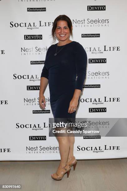 Rhonda Klch attends the Social Life Magazine Nest Seekers August Issue Party on August 12, 2017 in Southampton, New York.