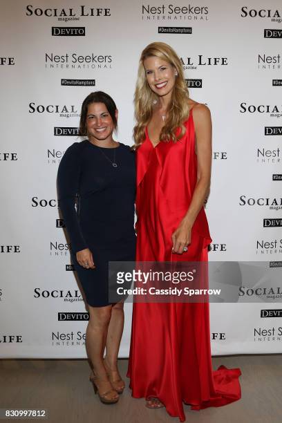 Rhonda Klch and Beth Stern attend the Social Life Magazine Nest Seekers August Issue Party on August 12, 2017 in Southampton, New York.