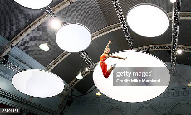 Model showcases a design at the adidas by Stella McCartney Spring Summer 2009 show during London Fashion Week 2008 at the Royal Horticultural Halls...