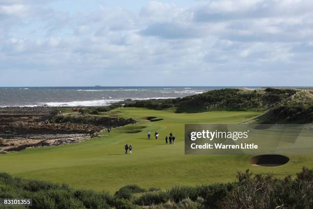 General view across the 12th fairway during the second round of The Alfred Dunhill Links Championship at Kingsbarns Golf Links on October 3, 2008 in...