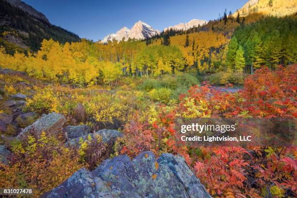 aspen, colorado - maroon bells snowmass wilderness area stock pictures, royalty-free photos & images