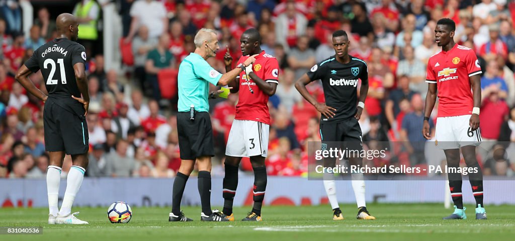 Manchester United v West Ham United - Premier League - Old Trafford