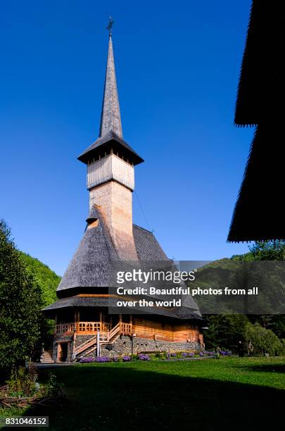 wooden church of maramures, romania - maramureș stock pictures, royalty-free photos & images