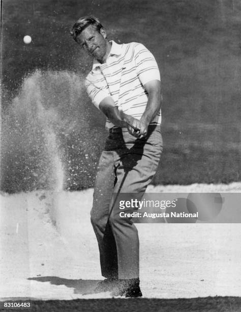 Larry Ziegler Hits A Bunker Shot To The 2nd Green During The 1970 Masters Tournament