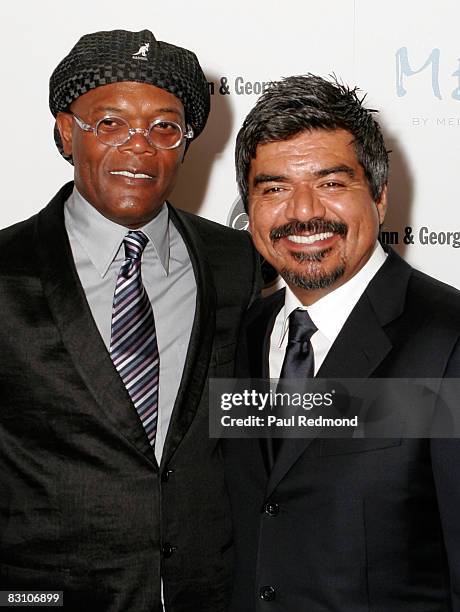 Samuel L. Jackson and George Lopez attend the George Lopez and the National Kidney Foundation honor Samuel L. Jackson and Latanya R. Jackson at the...