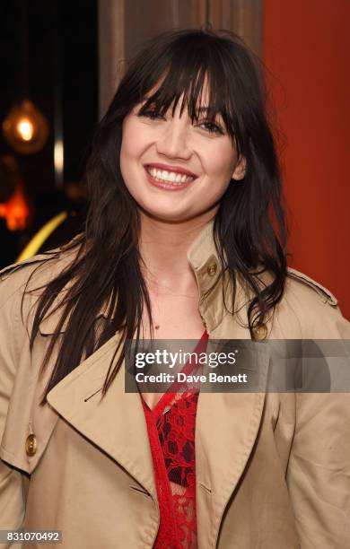 Daisy Lowe attends a VIP preview screening of "Tulip Fever" at The Soho Hotel on August 13, 2017 in London, England.