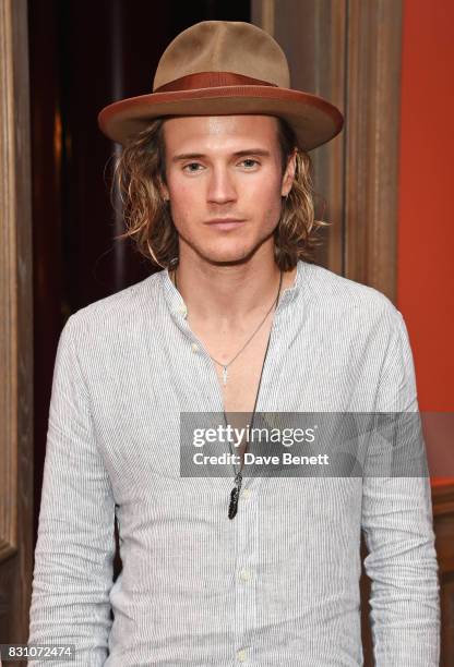 Dougie Poynter attends a VIP preview screening of "Tulip Fever" at The Soho Hotel on August 13, 2017 in London, England.