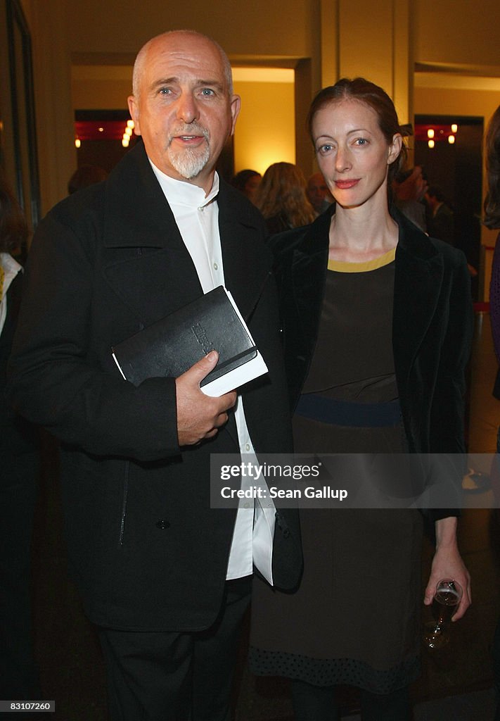 Musician Peter Gabriel and his wife Meabh Flynn attend the Quadriga