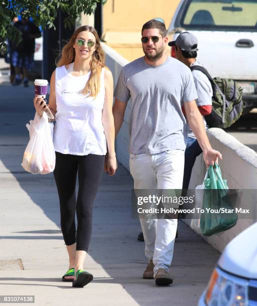 Whitney Port and Tim Rosenman are seen on August 13, 2017 in Los Angeles, CA.