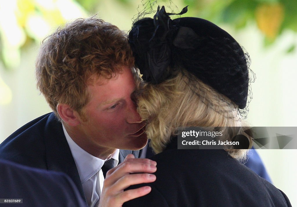 Prince Harry Attends Memorial Service For Godfather Gerald Ward