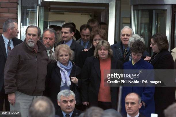 Detective Superintendents Nick Bracken and Peter McKay, hold a press conference with relatives of the victims and survivors of the Selby rail crash...