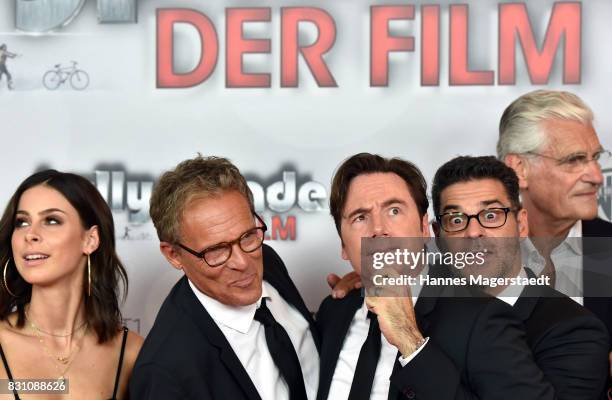 Lena Meyer-Landrut, Christian Tramitz, Michael Bully Herbig, Rick Kavanian and Sky du Mont during 'Bullyparade - Der Film' premiere at Mathaeser...