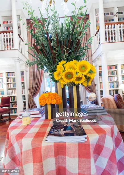 Atmosphere at the Hamptons Magazine Private Dinner Celebrating East Hampton Library Authors Night on August 12, 2017 in East Hampton, New York.