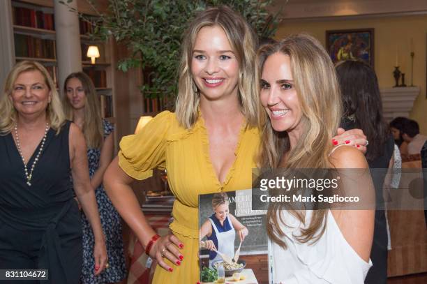 Author Marisa Hermer and Andrea Correale attend Hamptons Magazine's Private Dinner Celebrating East Hampton Library Authors Nighton August 12, 2017...