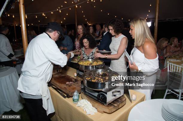 Atmosphere at the Hamptons Magazine Private Dinner Celebrating East Hampton Library Authors Night on August 12, 2017 in East Hampton, New York.