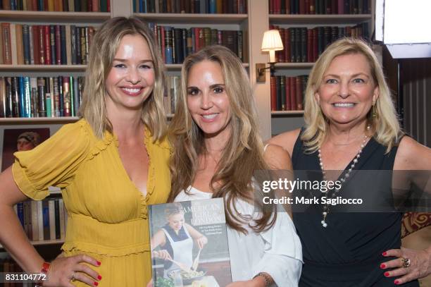 Author Marisa Hermer, Andrea Correale and Debra Halpert attend Hamptons Magazine's Private Dinner Celebrating East Hampton Library Authors Nighton...