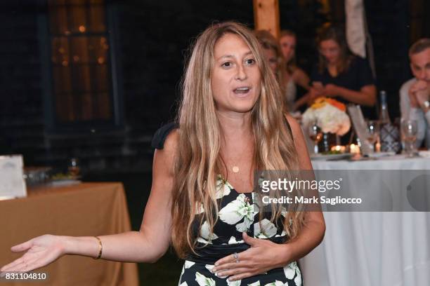 Author Jessica Siskin attends Hamptons Magazine's Private Dinner Celebrating East Hampton Library Authors Nighton August 12, 2017 in East Hampton,...