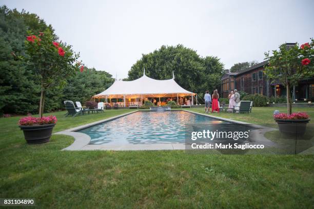 Atmosphere at the Hamptons Magazine Private Dinner Celebrating East Hampton Library Authors Night on August 12, 2017 in East Hampton, New York.