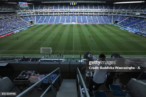 General view of the stadium prior to the J.League J1 match between Gamba Osaka and Jubilo Iwata at Suita City Football Stadium on August 13, 2017 in...