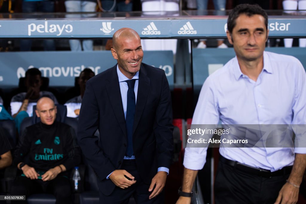 FC Barcelona v Real Madrid - Supercopa de Espana: 1st Leg