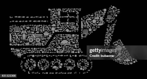 worker's uniform mining industry vector icon background - jumpsuit worker stock illustrations