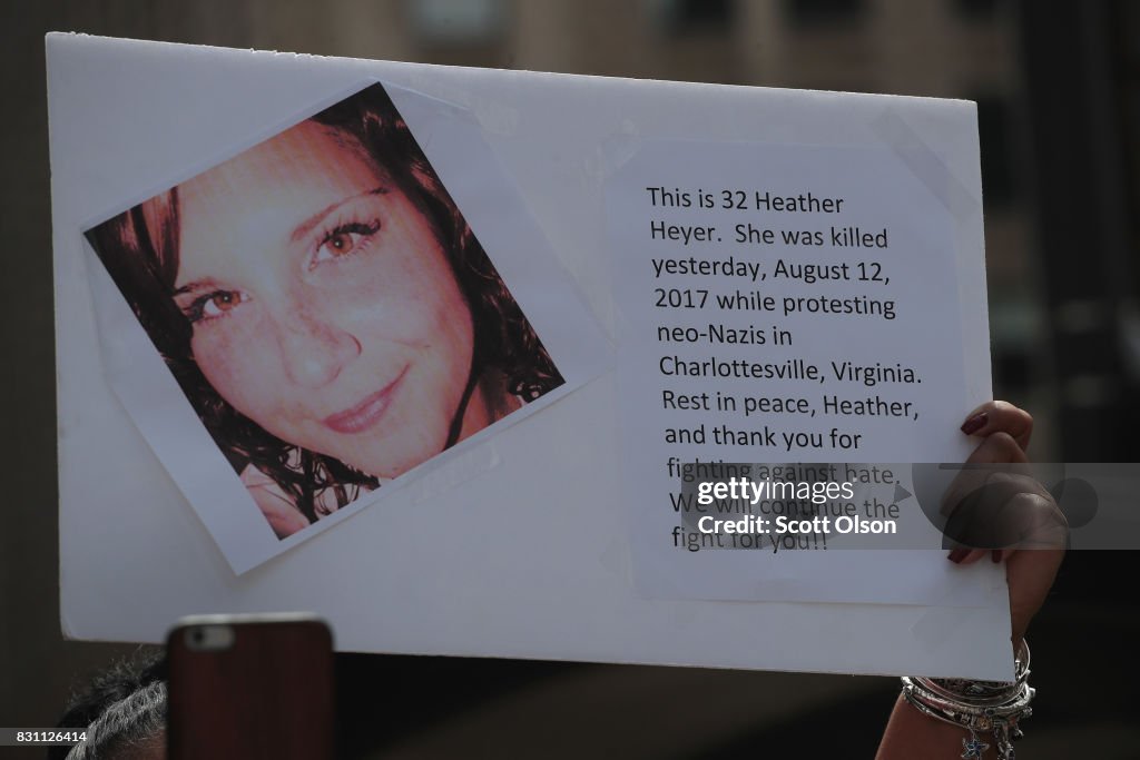Vigils Held Across For Country For Victims Of Violence At White Nationalist Rally In Charlottesville, Virginia