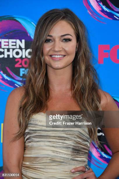Singer Erika Costell attends the Teen Choice Awards 2017 at Galen Center on August 13, 2017 in Los Angeles, California.