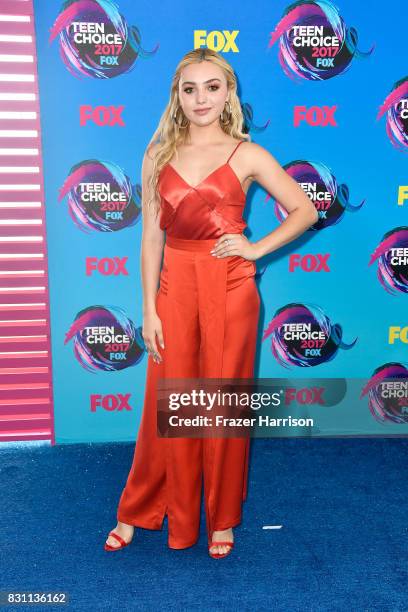 Peyton List attends the Teen Choice Awards 2017 at Galen Center on August 13, 2017 in Los Angeles, California.