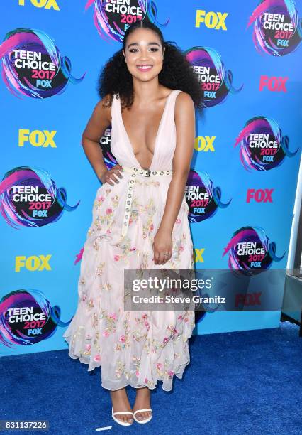 Aisha Dee attends the Teen Choice Awards 2017 at Galen Center on August 13, 2017 in Los Angeles, California.