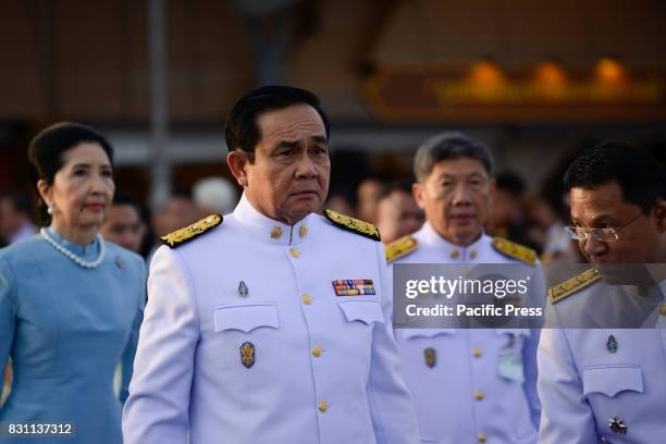 Thai Prime Minister Prayuth Chan-O-Cha during the celebration of the Queen Sirikit's 85th birthday in Bangkok, Thailand, 12 August 2017.