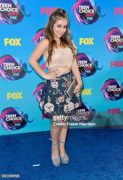 Danielle Cohn attends the Teen Choice Awards 2017 at Galen Center on August 13, 2017 in Los Angeles, California.