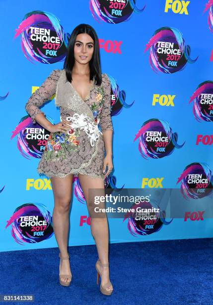 Actor Emeraude Toubia attends the Teen Choice Awards 2017 at Galen Center on August 13, 2017 in Los Angeles, California.