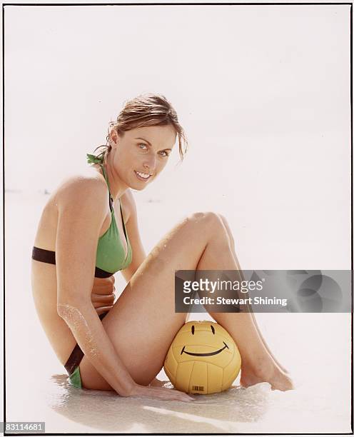 Swimsuit Issue 2005: Olympic swimming medalist Amanda Beard poses for the 2005 Sports Illustrated swimsuit issue on February 15, 2005 at El...