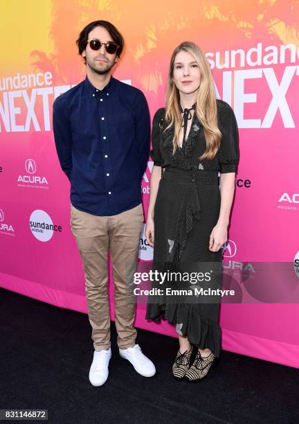 Writer/director Alex Ross Perry and actor Lily Rabe attend 2017 Sundance NEXT FEST at The Theater at The Ace Hotel on August 13, 2017 in Los Angeles,...