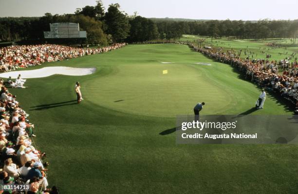 Seve Ballesteros On The 18th Hole On Monday During The 1983 Masters Tournament