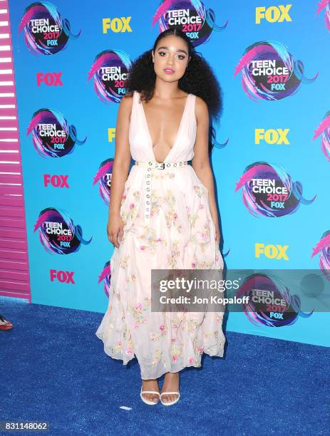 Aisha Dee attends the Teen Choice Awards 2017 at Galen Center on August 13, 2017 in Los Angeles, California.