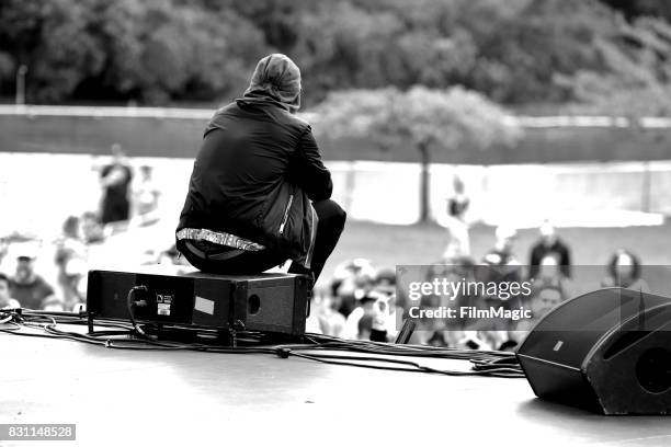 Riz Ahmed of the Swet Shop Boys performs on the Twin Peaks Stage during the 2017 Outside Lands Music And Arts Festival at Golden Gate Park on August...