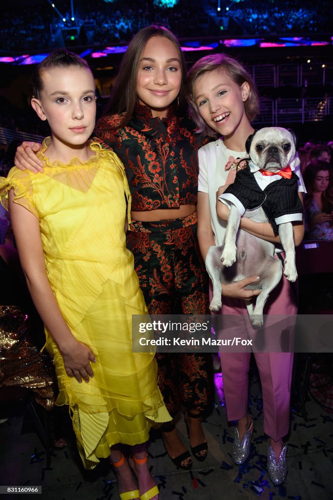 Millie Bobby Brown And Grace Vanderwaal Millie Bobby Brown, Maddie Ziegler and Grace VanderWaal attend Teen